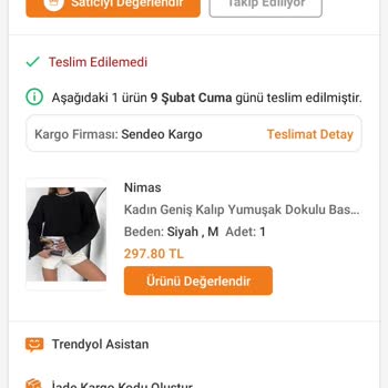 Sendeo Param Elime Ulaşmadı