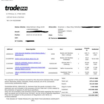 Tradeinn' Den Satın Alma İşlemlerinde Gümrüğe Takılma Problemleri
