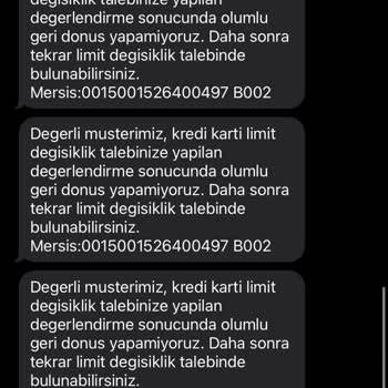 Akbank Axess Kredi Kartı Limitinin Onaya Rağmen Artmaması
