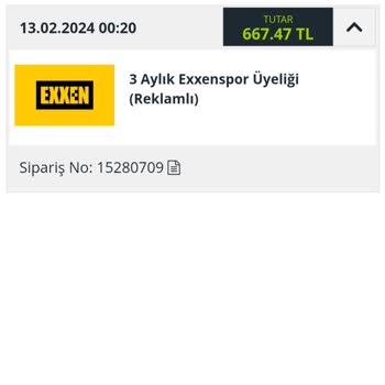 Exxen Spor 3 Aylık Üyelik Hk