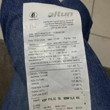Altun Market Kasada Ki Fiyatla Etiket Fiyatı Uyuşmuyor