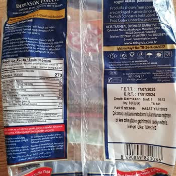 Reis Gıda Reis Dermason Fasulye Şikayet