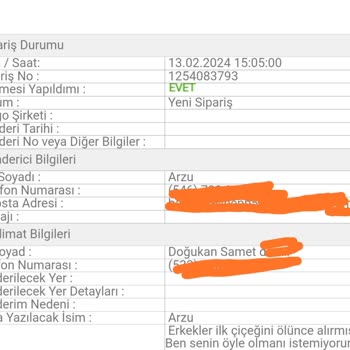 Çiçek Gönder Aldığımız Çiçeği Yollamama Ve Telefonlara Cevap Vermeme