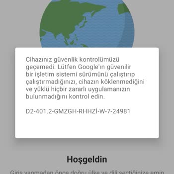 McDonald's Uygulamaya Girerken Hata Alıyorum