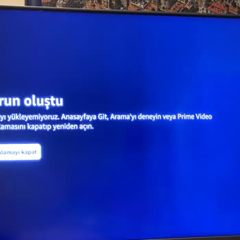 Prime Video Beko Android TV De Çalışmıyor