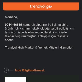 Trendyol Yemek Trendyol Hizmet Kalitesini Kaybetti