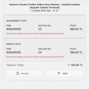 Obilet Biletimi İptal Etmiyorlar