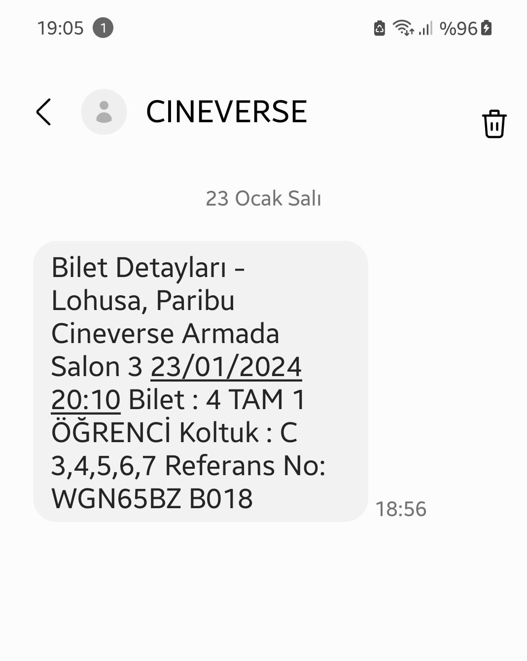 Paribu Cineverse ptal Ettirilen Bilet cretini ade Etmiyor