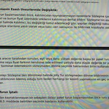 Jolly Tur İptal Gerekçesi Gerçekçi Değil