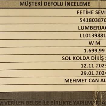 Lumberjack Diye Aldığım Montunun Mağduriyeti