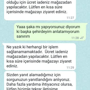 Bershka Para İadesi Yapmıyor