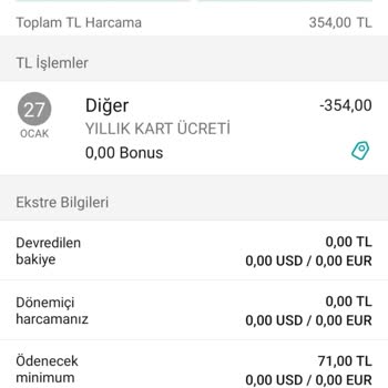 Garanti BBVA Yıllık Kart Aidat İadesi