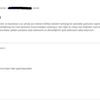 CV Maker Sitesinin İzinsiz Üyelik Ve Para Çekimi