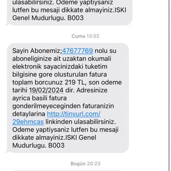 İSKİ İtiraz Faturası