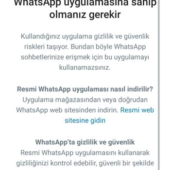 WhatsApp'a Giriş Yapamıyorum