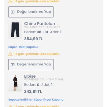 LCW Online Aldığım Defolu Ürün