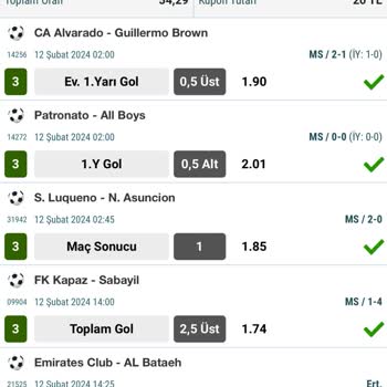 Nesine Ertelenen Maç Bulunan Kupon