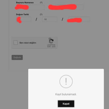 Nüfus Ve Vatandaşlık İşleri Vatandaşlık Sorgulama Arızası!