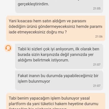 Trendyol Üyeliğimi Askıya Alıp Ne Ürünü Gönderiyor Ne De Paramı