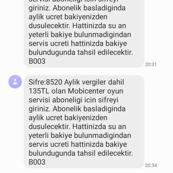 Vodafone Mobicenter Oyun İptali