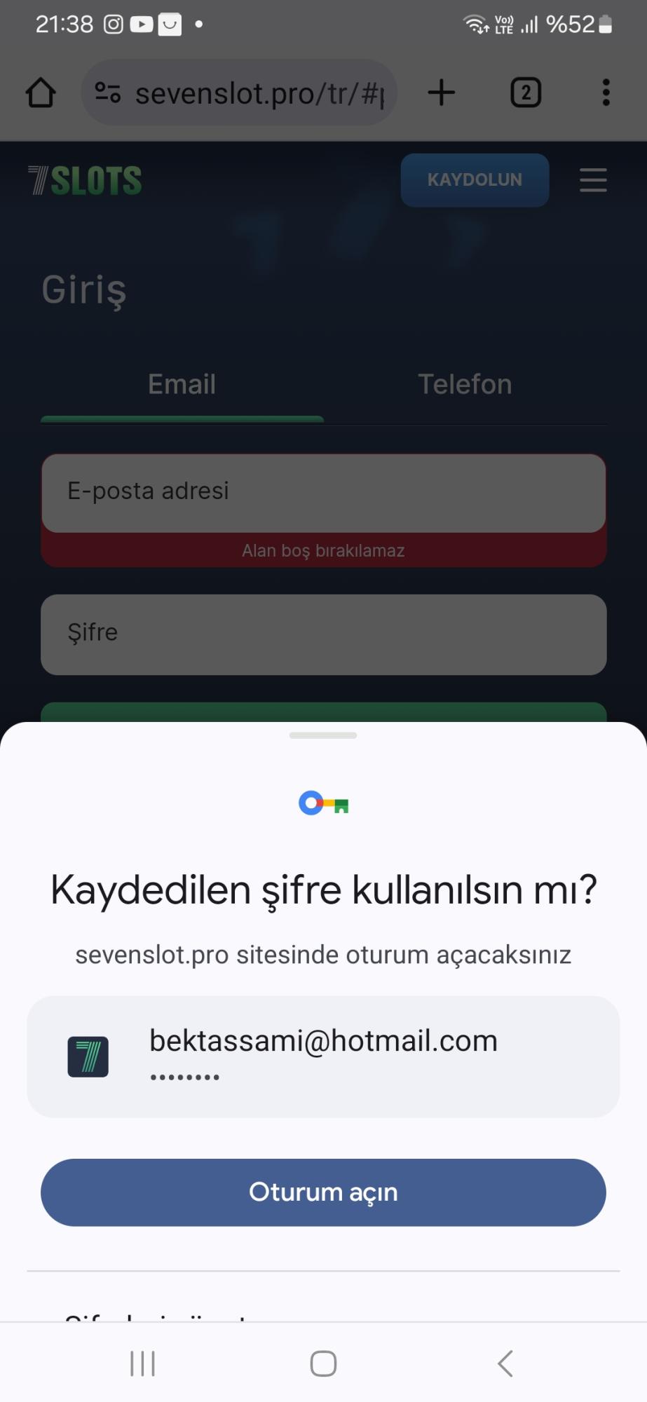 Slot7 giriş