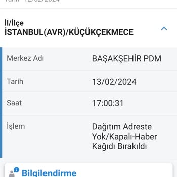 PTT Kargo Kargo Teslimatı Hayal Kırıklığı Ve İletişim Sorunları