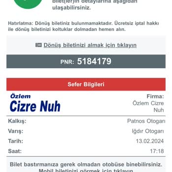 Obilet Biletimin Ücretini İade İstiyorum