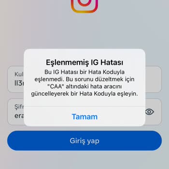 Instagram Giriş Yapamıyorum