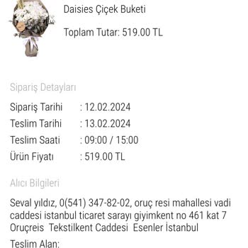 Taze Çiçek (tazecicek.com) Taze Çiçeğin Çok Kötü Hizmeti