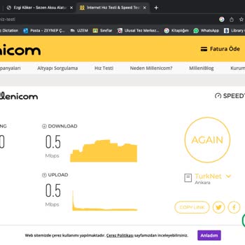 Millenicom Hız Problemi Yaşıyorum