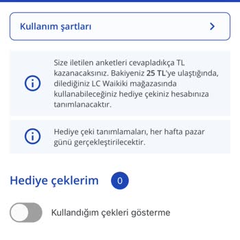 LCW Kazanıyorum Uygulaması Hediye Çeki Tanımlaması Ve Mail