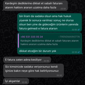 Trendmarketin Sattıkları Ürünle Gönderdikleri Ürün Marka Farkı