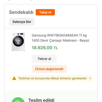 Horoz Lojistik Çamaşır Makinesi Teslimatı Ve Kurulum Sürecinde Yaşanan Sorunlar