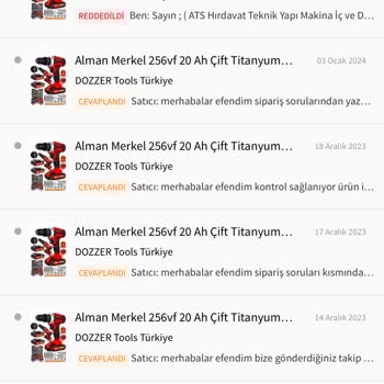 Dozzer Tools Türkiye (Trendyol) Ürün Kısa Sürede Bozuldu