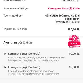 Yemeksepeti Yakın Mesafede Hizmet Sorunu Ve İletişimde Yaşanan Mağduriyet