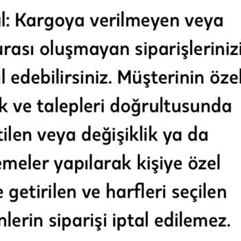 Atasay Sipariş İptal Sorunu