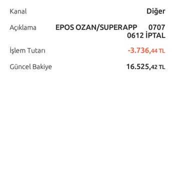 Yapı Kredi Bankası Bu İşleme Kabul Etmiyorum