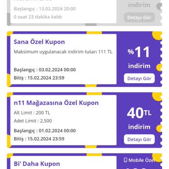 N11 Haksız Kupon İptali