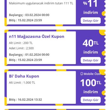 N11 Haksız Kupon İptali