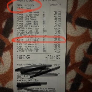Mis Marketten Aldığım Bozulmuş Ürün