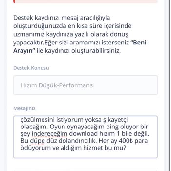 Müşteri Memnuniyetsizliği İle TurkNet