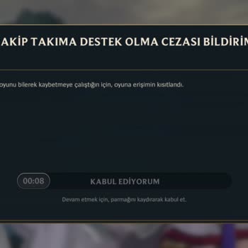 League of Legends Wildrift Hesabım Kalıcı Ban Yedi