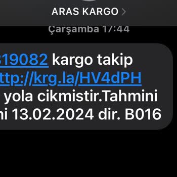 Aras Kargo Kargom Benden Habersiz Geri İade Edildi.