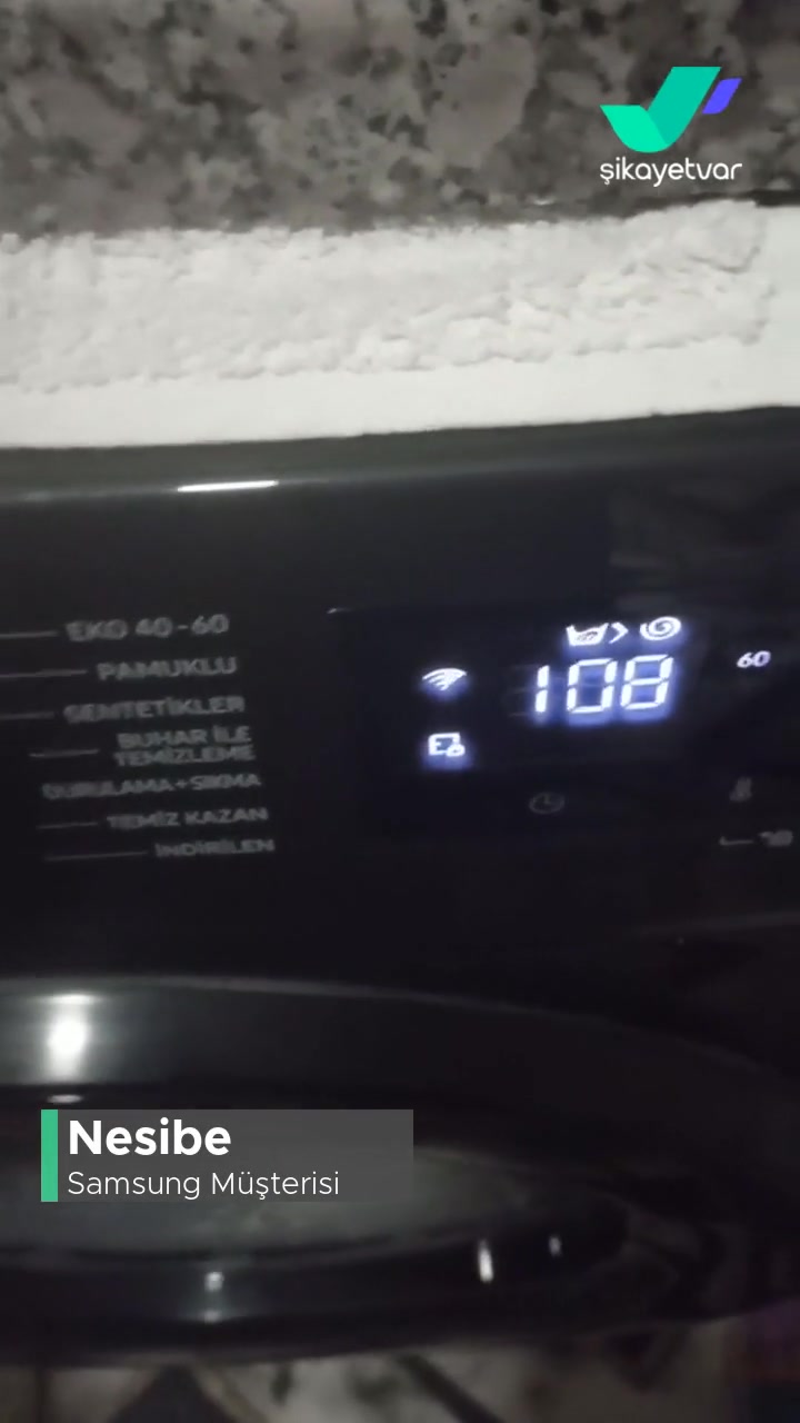 Samsung Çamaşır Makinesi Sorunlu Geldi videonun kapak resmi