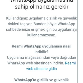 Whatsapp Aero WhatsApp Erişim Sorunu Ve Çözüm Talebi
