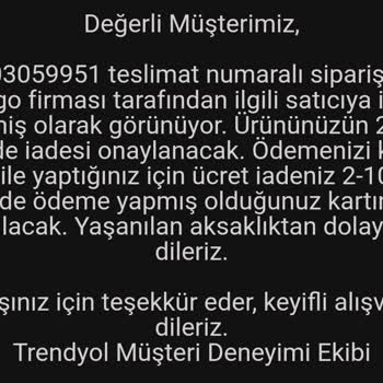 Trendyol Ve İnan Tekstil Ürün Teslimatı Karmaşası