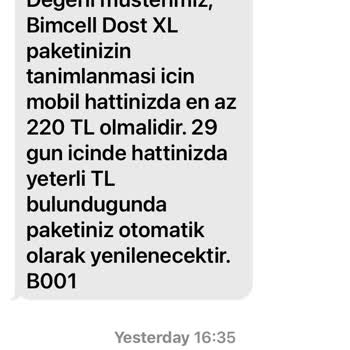 Bimcell Paket Ücretimi Uygunsuz Şekilde Kullandı