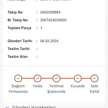 Yves Rocher Jetizz Kargo Kargom Bana Ulaşmadı