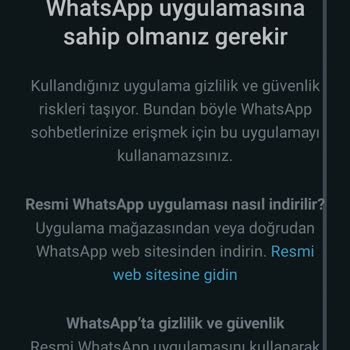 WhatsApp'a Giriş Yapamıyorum