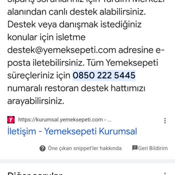 Yemeksepeti Siparişim İptal Edildi, Bilgi Ve İletişim Eksikliği Yaşadım